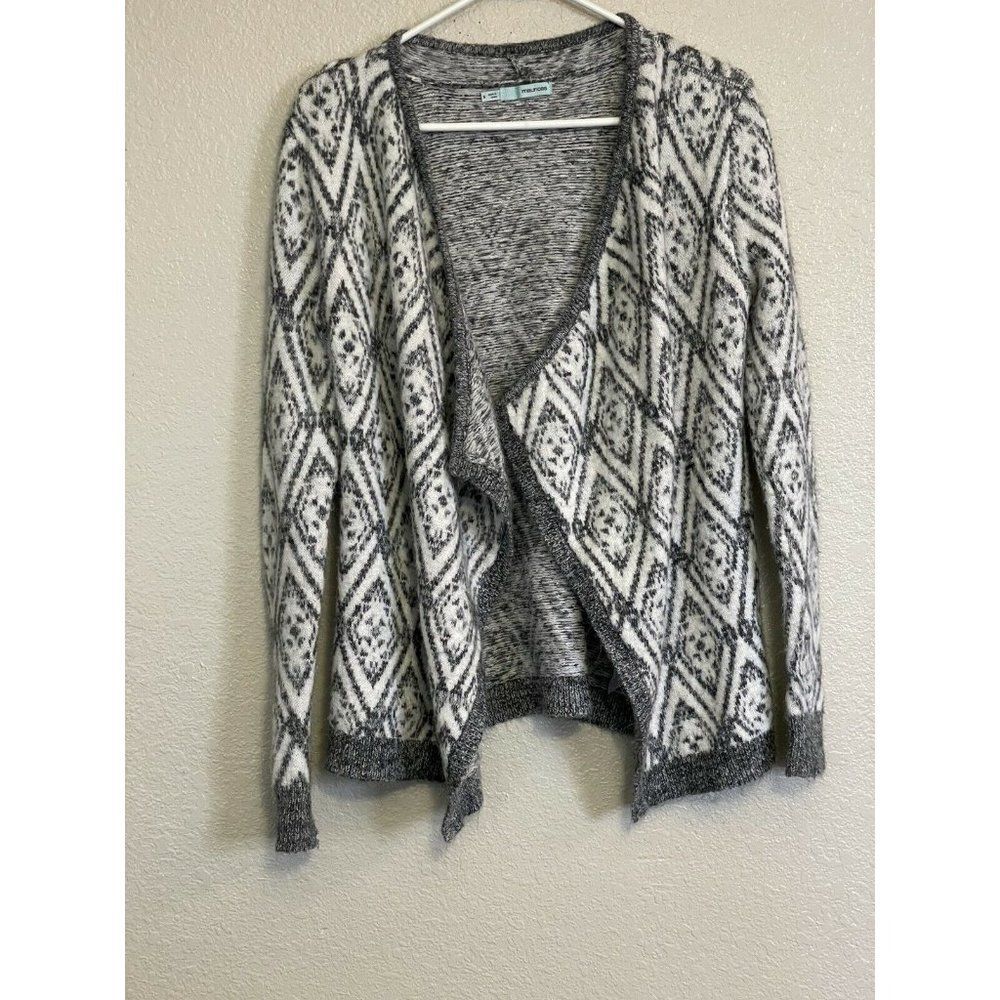 Maurices Womens Gray Knit Open Front  Cardigan Sweater Size S